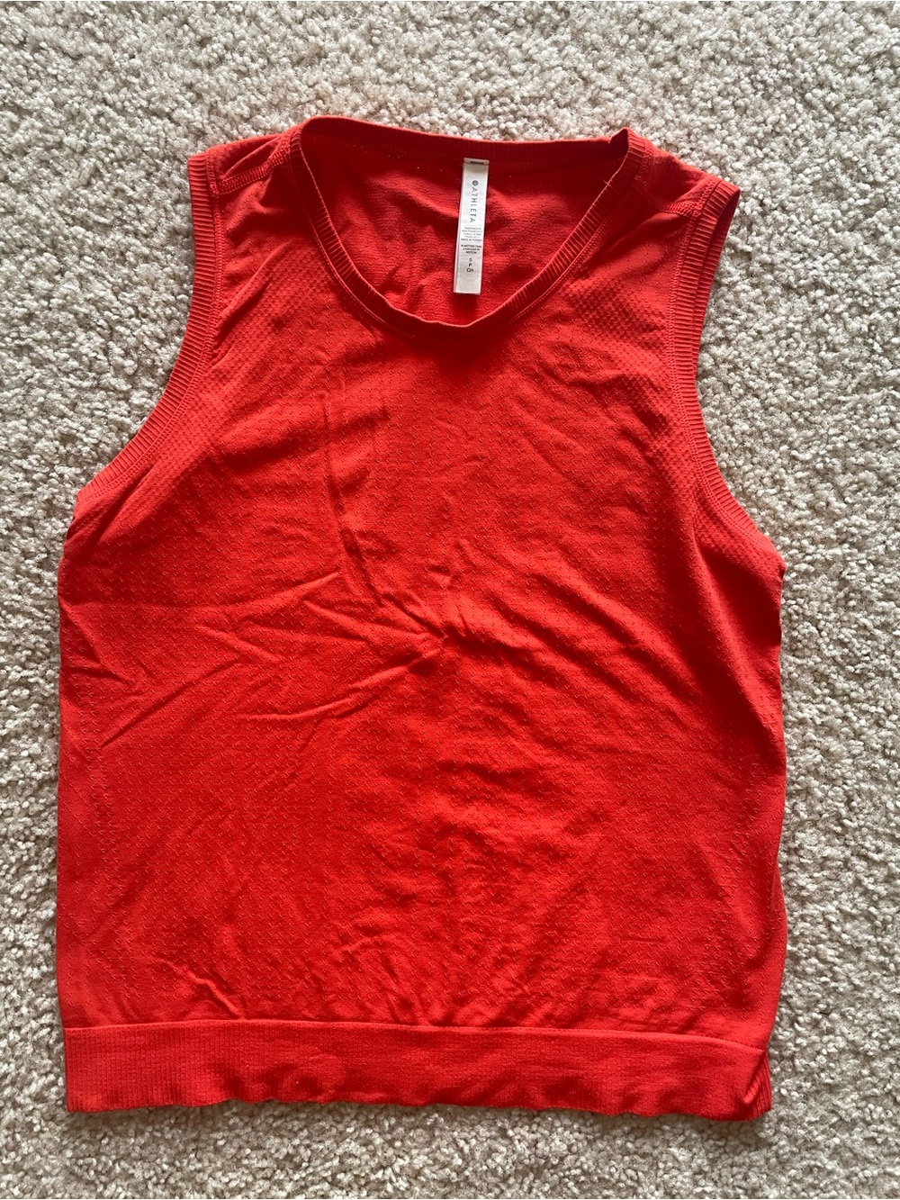 Athleta Vibrant Orange Sleeveless Tank